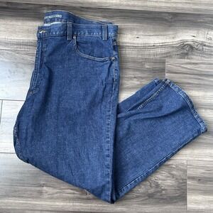 Duluth Trading Flex Weekender Jeans Pants Blue Mens Size 48x32 Stretch Workwear